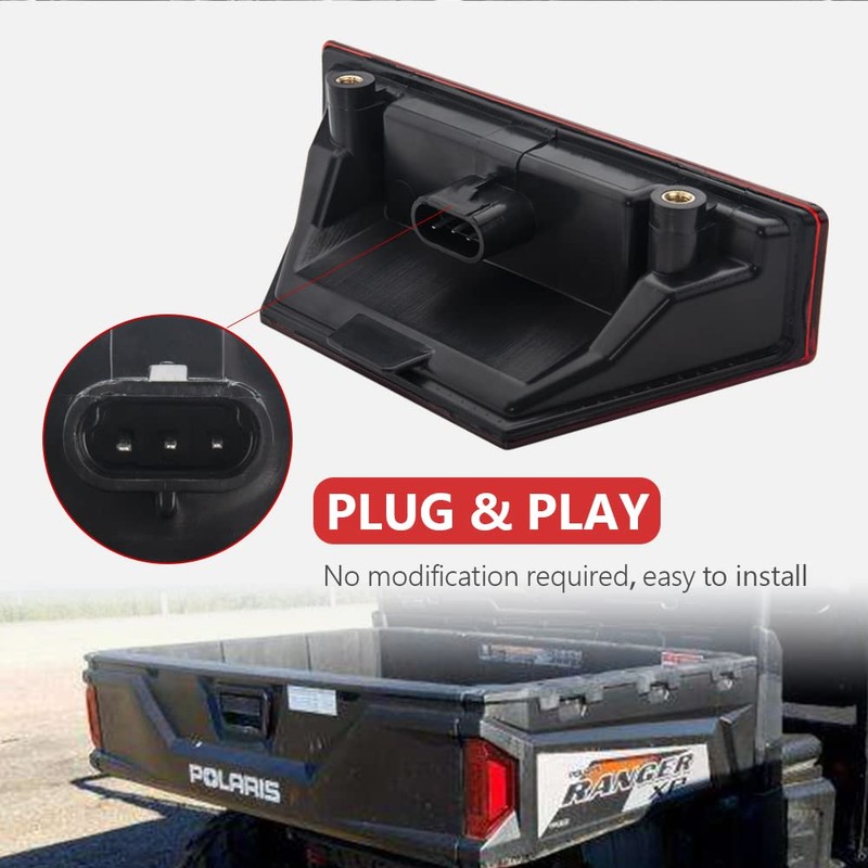 KICRY UTV Ranger LED Tail Lights Rear Brake Stop Taillights