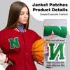 VGROSIA 4-1/2" Varsity Letter Patches Chenille Green Iron On Letters