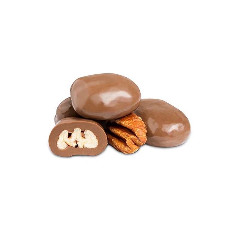 Dulcefina chocolate and Sweets, Milk Chocolate Pecans (1.500 Lbs)