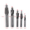 Akozon 5pcs M3-M8 Pilot Slotting Counterbore Mould End Mill Cutter