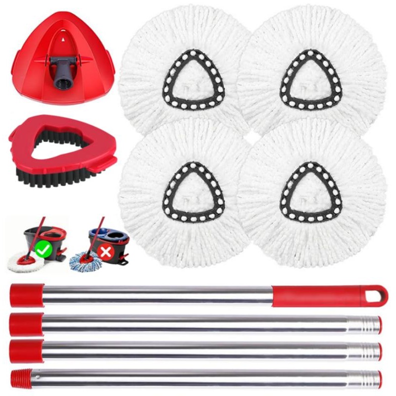 Spin Mop Head Replacement & Shower Floor Scrubber，for O Cedar