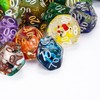 HDdais 10 Pack of D% Dice Random Color D00 Polyhedral