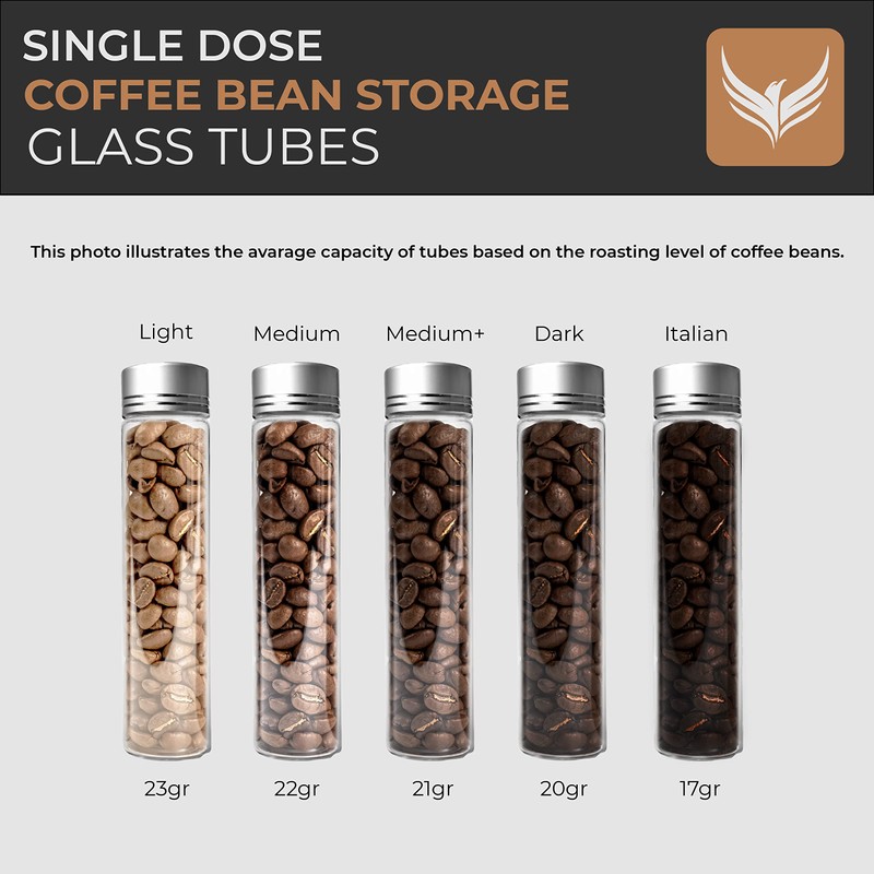 KNODOS Single Dose Coffee Bean Storage Tubes Coffee Bean Cellar