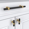 goldenwarm 10 Pack Black Cabinet Pulls Black and Gold Cabinet