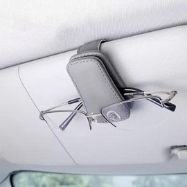 차량용 선글라스 거치대 클립 가죽 자석 안경 케이스 Car Sunglasses Holder Clip Leather Magnetic Glasses Case