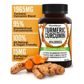 Farmhaven Cúrcuma Curcumina 1965mg Cápsulas Veganas
