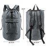 BeeGreen Laundry Backpack Bag Extra Large Heavy Duty, Grey, 16"*32",