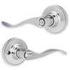 XFORT Cabriole Privacy Knob Set Polished Chrome, Door Knob with