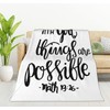 HGOD DESIGNS Bible Verse Throw Blanket With God All Things