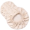4- Pack Reusable Fabric Bowl Covers 100% Natural Cotton Stretchy