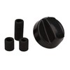 5 X Black Electrical Gas Stove/Oven Knobs with 3 D