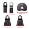 5 PCS Metal/Wood Universal Quick Release Oscillating Saw Blades, CBTONE