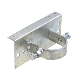 Chain Link Fence 1 5/8" [1 5/8" OD] x 6" Wood to Steel Post Adapters | Adapter Brackets | Wood Fence Steel Post Bracket (Pack of 4)