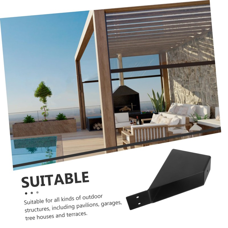 SUPVOX Gazebo Bracket Metal Angle for Posts Precision Degree Enhance