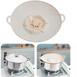 Spill Stopper Lid Cover,Boil Over Safeguard,Silicone Pot Pan Lid Multi-Function Kitchen Tool,BPA free,Food grade silicone