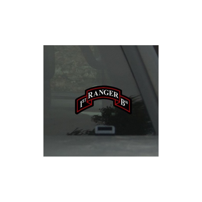 1st Ranger Battalion Scroll Decal 5 Inch Wide - US
