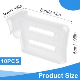 XPEX Pack of 10 Fridge Organisers, Fridge Organiser, Fridge Organiser, Drawer Drawers, Adjustable Storage Shelf, Fridge Partition Layer Organiser, Extendable