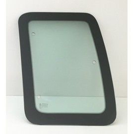 Movable Driver Left Side Rear Access Door Quarter Glass Quarter Window Compatible with Ford F250 F350 F650 F750 F450 F550 Pickup 2 Door Super Cab 2000-2016 Models