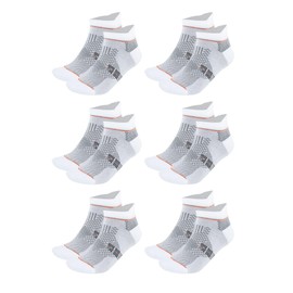 BAMBOOVEN Men & Women Casual Ankle Socks – Rayon Made From Bamboo, Ankle Socks, Low-Cut Socks, Sneaker Sock 6 Pairs Athletic Socks White(Large)