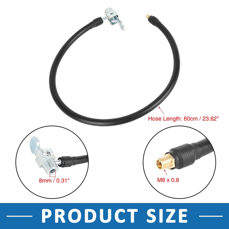 A ABSOPRO Car Tyre Inflator Pump Hose with Locking 60cm