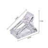Pack of 10 polygel nail clips, nail tool clip, transparent