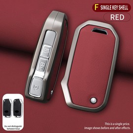 KUNIO Car Key Fob Cover Case Fit for Kia K3 Cerato Sportage Sorento Ceed GT Forte Key Protective Cover Keychain Key Holder, A Red