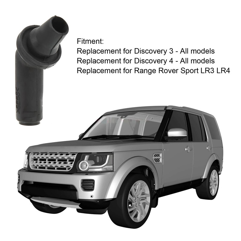 4pcs Sunroof Drain Tube Connector Rubber Black for Range Rover