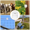 SiliFine 25 Pcs WP36 Corner Post Ceramic Fence Insulator Electric