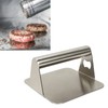 Burger Press Rectangular 304 Stainless Steel Burger Smasher Non Stick