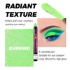 Green Shimmering Eyeshadow Stick, Bright Green Cream Eye Shadow, Metallic