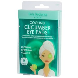 CALA - parches/almohadillas refrescantes de pepino para ojos con vitamina E (paquete con 5 pares)