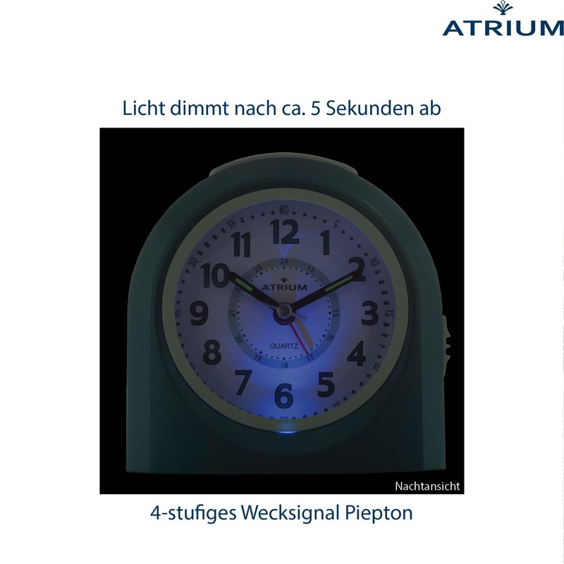 Atrium A921-35 Children's Alarm Clock, Teenager's Alarm Clock, Analogue Quartz,
