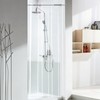 YISURE No Hook Needed Clear Shower Curtain Liner 36x84in