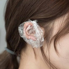 100-Pack Vinyl Ear Covers for Salon Use Hair Dyeing Cover 3ea