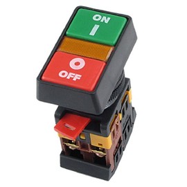 uxcell A11083100ux0124 on Off Start Stop Push Button with Light Indicator Momentary Switch, Red/Green Power