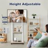 Mobile TV Stand Rolling TV Cart with Wheels for 32-75