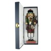Clever Creations Platinum Scottish Bagpiper 14 Inch Traditional Wooden Nutcracker,