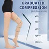 Wegitcs 20-30 mmHg Compression Stockings for Women & Men, Open