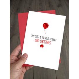 Funny Birthday AND Christmas Card - Happy Birthmas! Dual Celebration joke