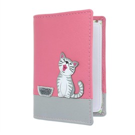 Mala Leather Ziggy Collection Leather Credit Card Holder 629_99 Pink