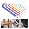 9 Pcs Hex Wrench Set Color Coded Non Slip CR