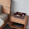 Baoyun Valet Tray for Men, 2 Layers Nightstand Organizers for