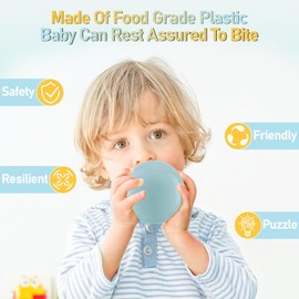 FHRILEK Ball Pit Balls, Safe Non-Toxic BPA-Free Crush-Proof Plastic Balls for Toddlers, Kid's Birthday & X-mas Gift, for Indoor Playpens/Party Decorations/Amusement Activities(50 Count & 5 Colors)