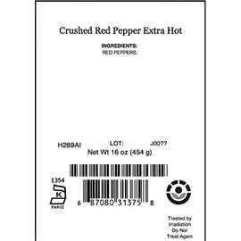 Crushed Red Pepper, Extra Hot, 16 Oz