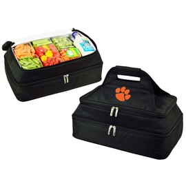 Clemson University Tigers Collegiate Insulated Double Layer Thermal Food and Casserole Carrier- Keeps Food Hot or Cold- Designed & Quality Approved in The USA