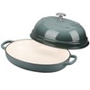 EDGING CASTING Enameled Oval Cast Iron Dutch Oven Pot with