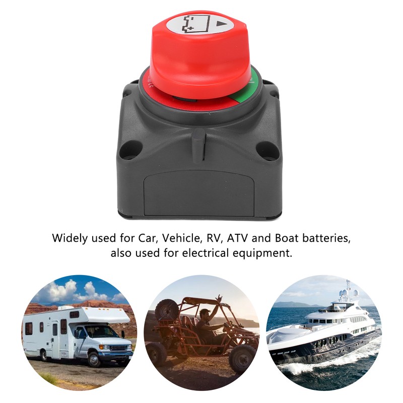 Battery Disconnect Switch On Off 12‑48VDC 275A Heat Resistant Universal