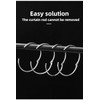 Shower Curtain Hooks, Rustproof Decorative Shower Curtain Rings Metal Round