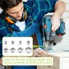 8 Piece Depth Stop Rings Set, Depth Stop for Drills