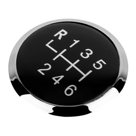 6 Speed Shift Knob Pattern Decal 6 Speed Gear Shift Knob Cover,Car ABS Plastic Gear Shift Knob Stick Cover Emblem Badge Cover Trim for T5 T5.1
